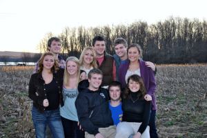The ten cousins! We all grew up within half a mile of each other on the family farm. Fourth generation on the farm. Best family ever!