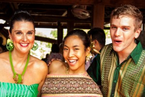 Me and Marissa, another UL volunteer, with Aw who graciously invited us to the wedding. 