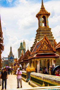 The GORGEOUS grounds to the Royal Palace. A must see in Bangkok. 