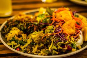 Vegetarian dish from one of my favorite restaurants in Chiang Mai, "Khun Churn".