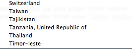 Tanzania and Thailand are right next to each other in the alphabetical list of countries around the world. Coincidence? We're always together somehow!